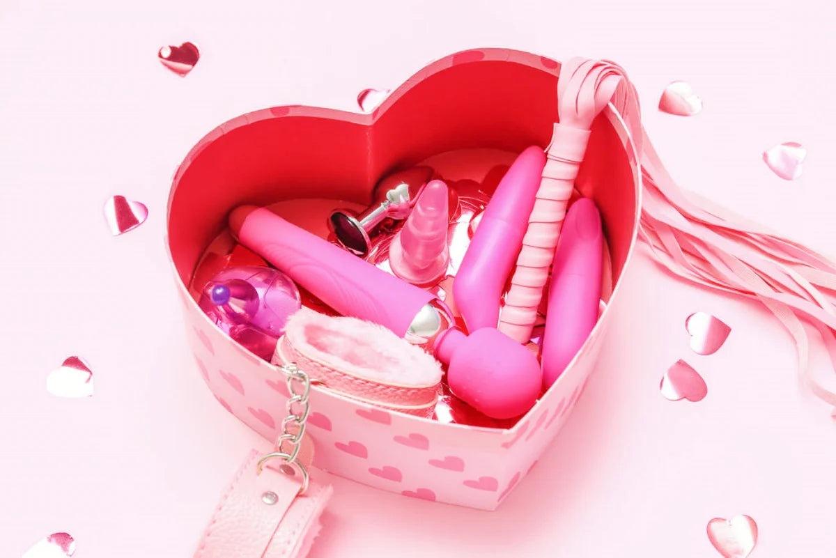 Sex toys in a gift box