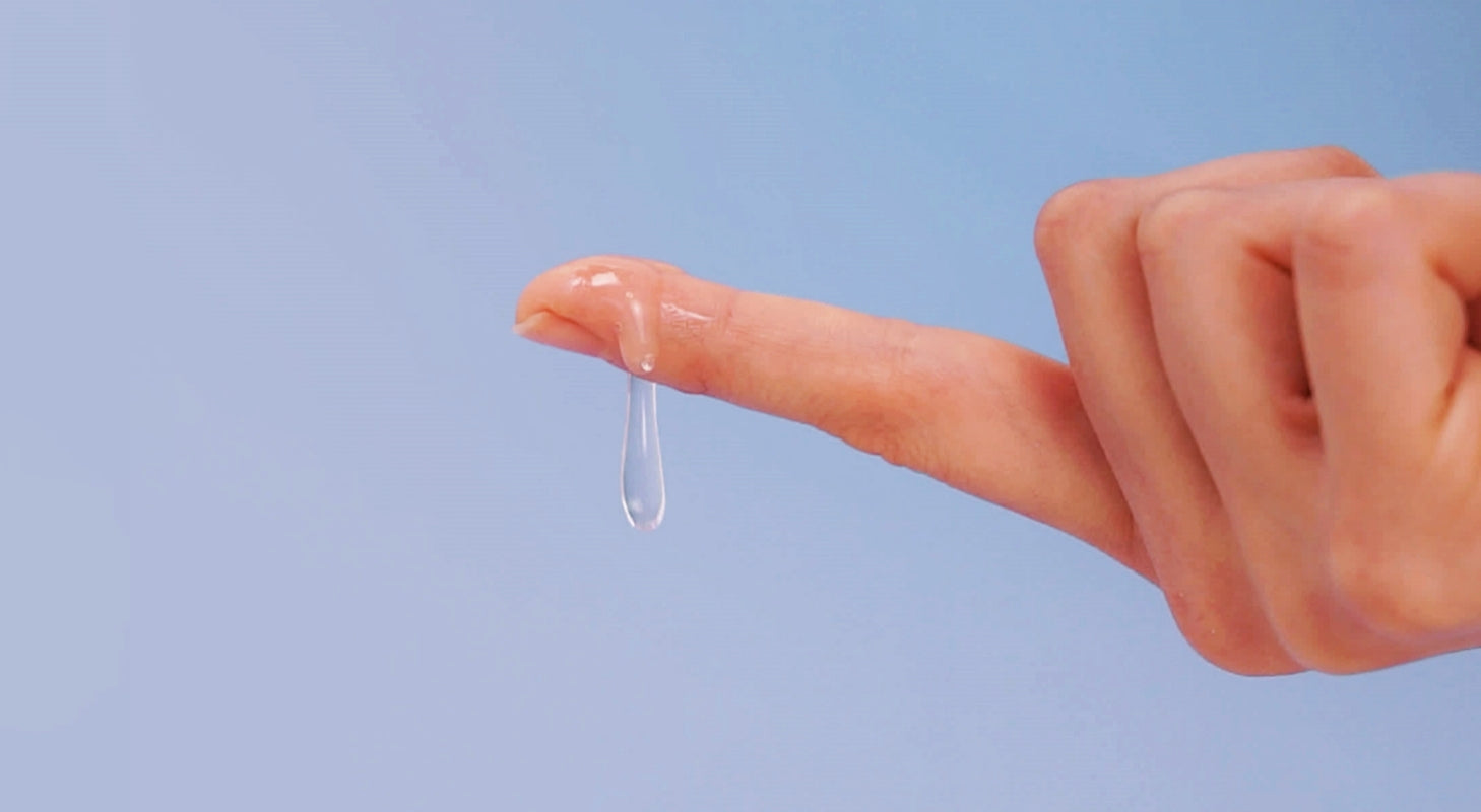 Lubricant slips from fingertips