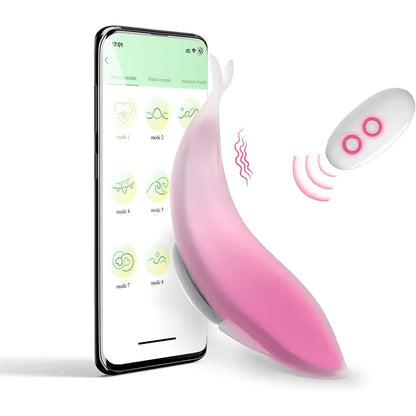 Remote Control Whale Wearable Vibrator