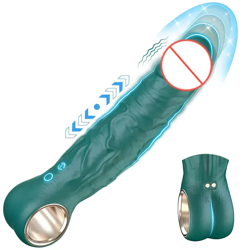 Realistic Thrusting &amp; Vibrating Dildo with Multi-Function Stimulation