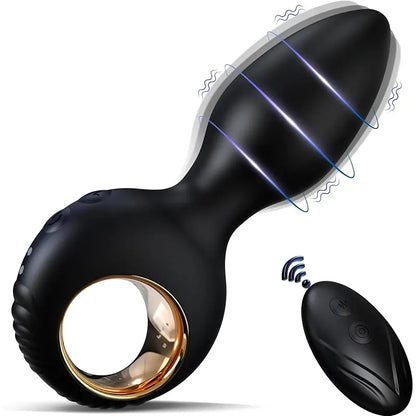 Remote-Control Vibrating Anal Plug with 10 Powerful Modes