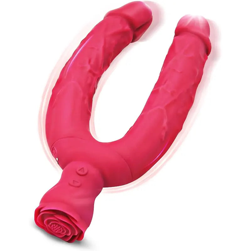 Dual Head Vibrating G-Spot Clitoral Dildo