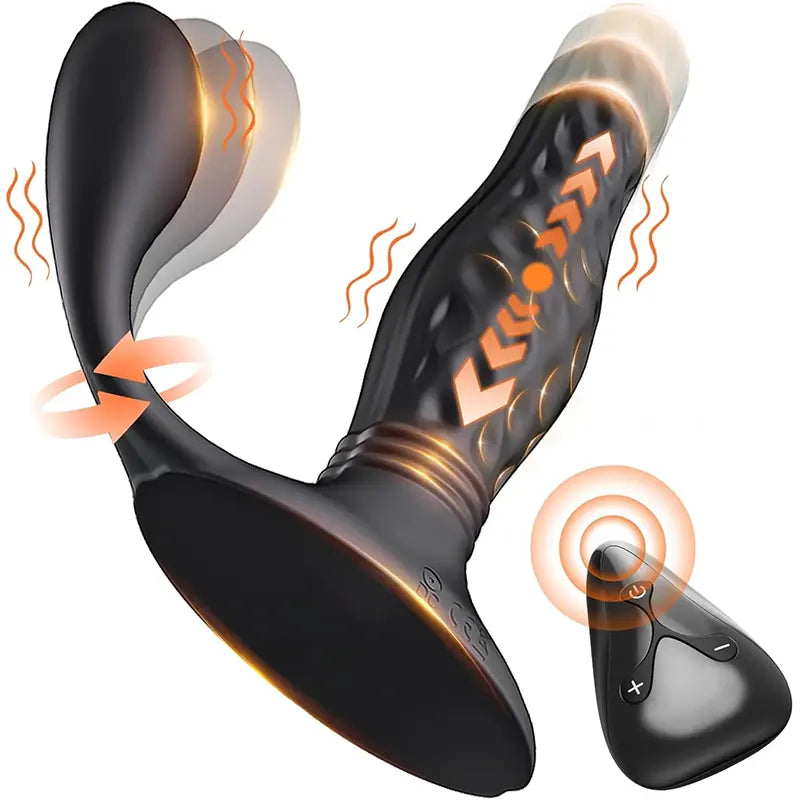 MaxiThrust Dual-Head Vibrating &amp; Thrusting Prostate Massager