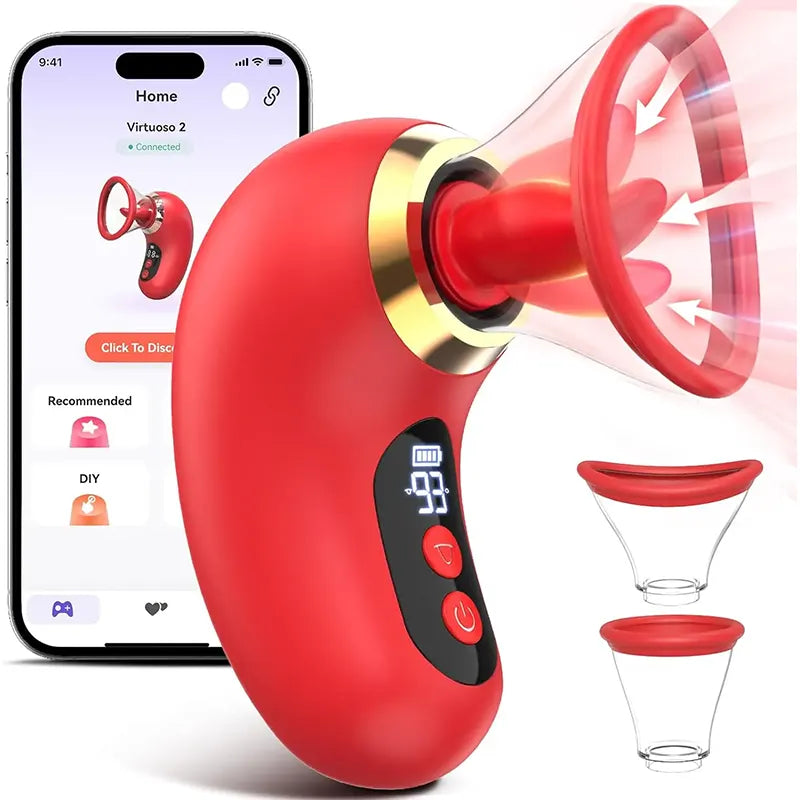 LushLick Wireless App-Controlled Clitoral &amp; Nipple Stimulator