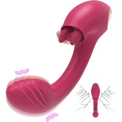 2-in-1 Double Pleasure Rabbit Vibrator for Women