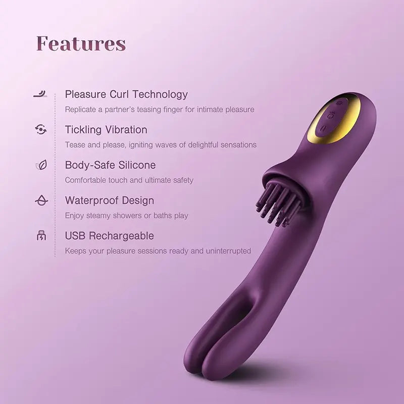 LuxePleasure Clitoral Stimulator with Pleasure Curl Technology