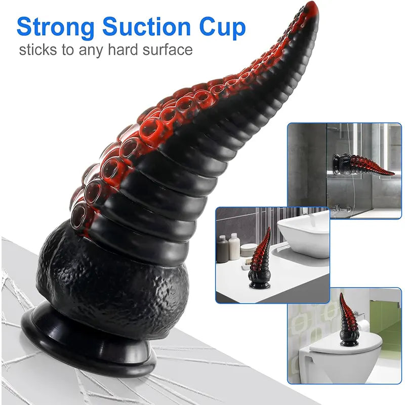 10 Patterns Tentacle Dildo Vibrator