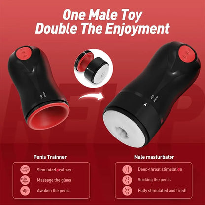 TriWave 3-in-1 Male Masturbator with Swirling Motion