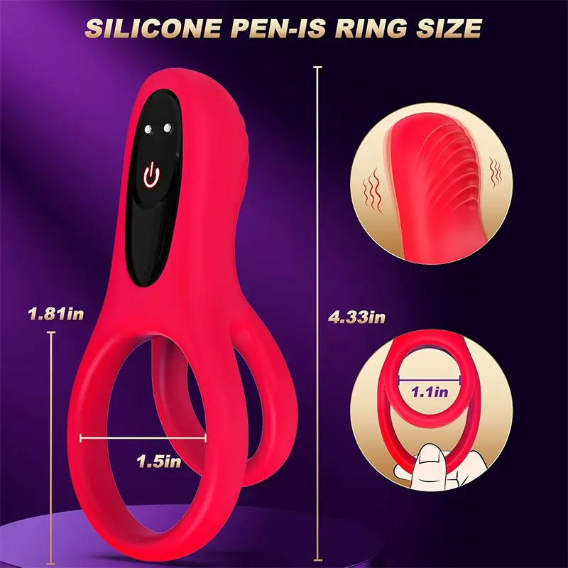 Power Pulse Dual Vibrating Cock Ring