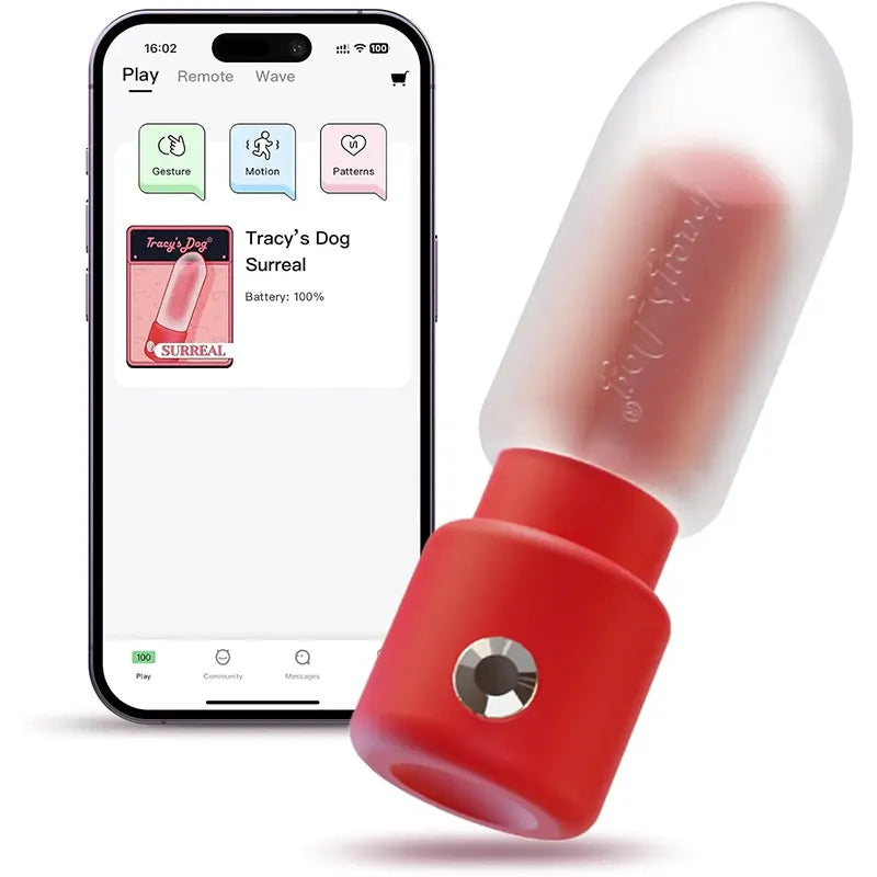 Lipstick-Style Mini Vibrator with App Control