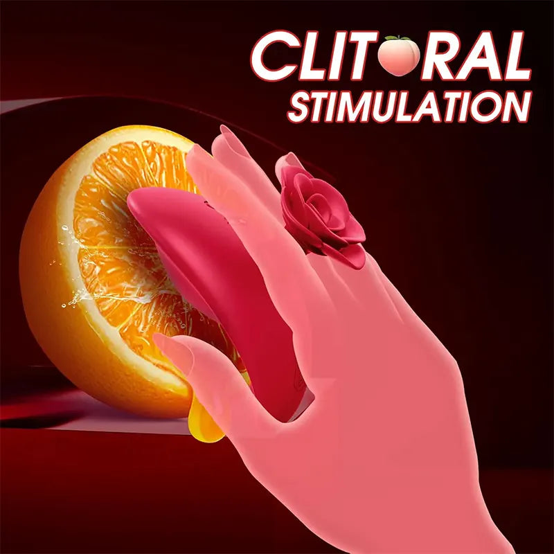 Rose Finger 9-Mode Clitoral Vibrator