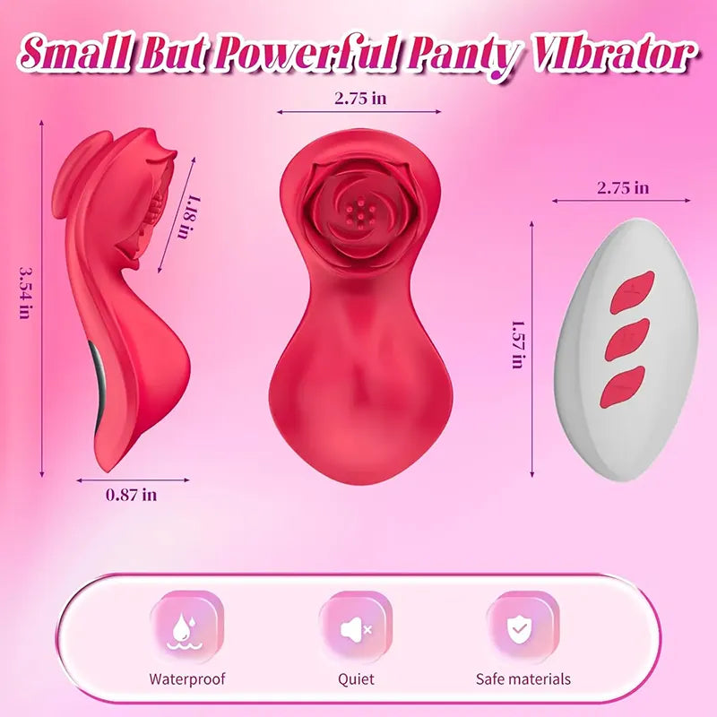 Rose Panty Vibrator - Discreet Pleasure On-the-Go