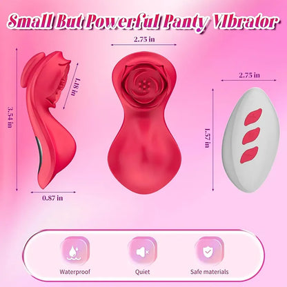 Rose Panty Vibrator - Discreet Pleasure On-the-Go