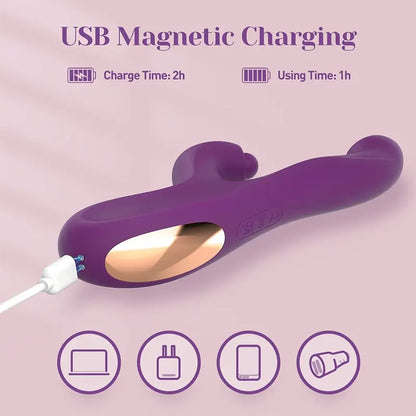 Triple-Action G-Spot &amp; Clitoral Rabbit Vibrator