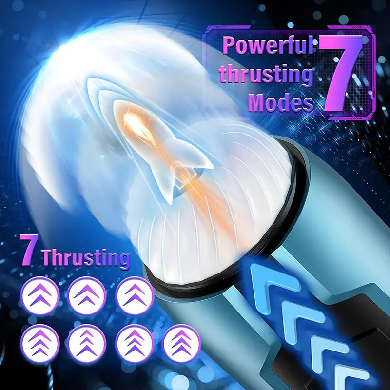 Automatic Thrusting &amp; Vibrating Masturbator