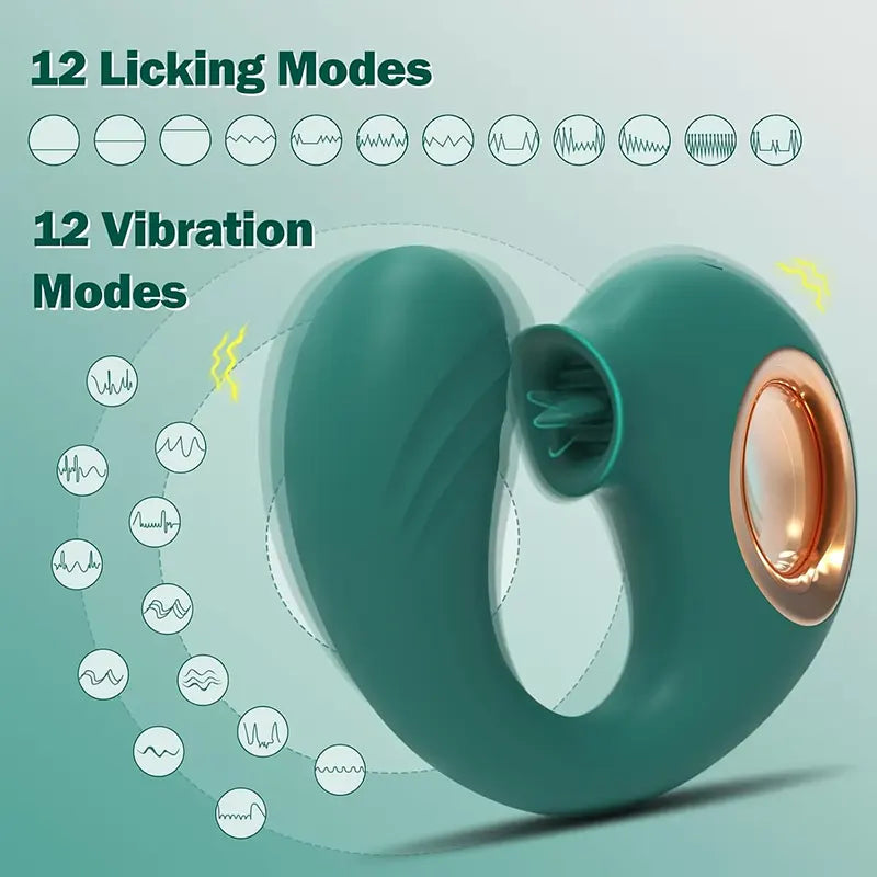 Dual Stimulation G-Spot Licking Vibrator