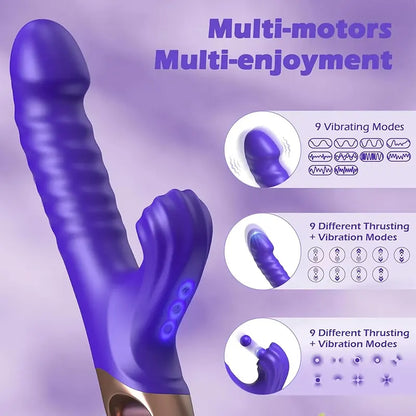 Dual Flapping &amp; Vibrating Stimulation Toy