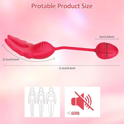 Wearable Remote Control G-Spot Dual Vibrator