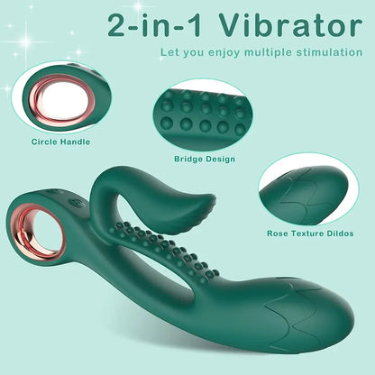 PureJoy Dual-Action G-Spot &amp; Clitoral Rabbit Vibrator