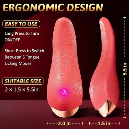 10 Patterns Tongue Vibrator for Women