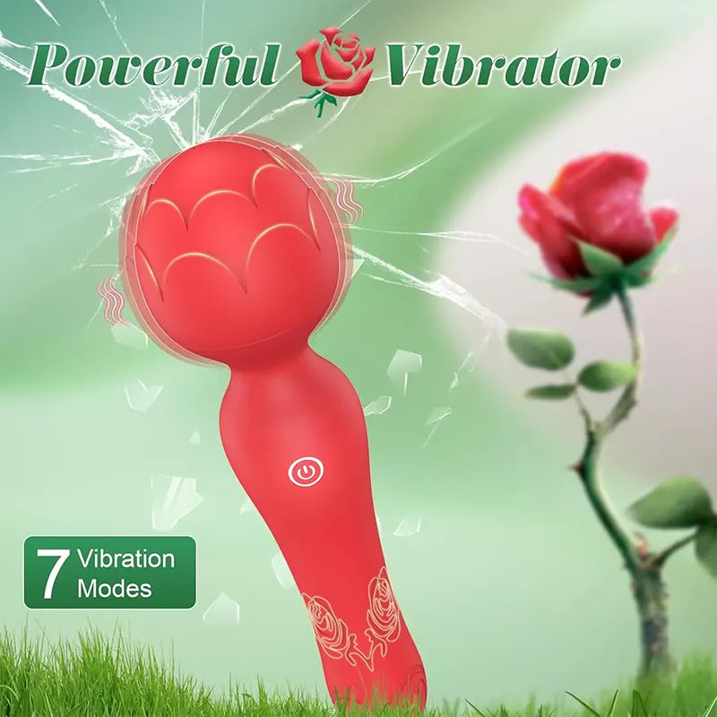 Rose Wand Vibrator with 9000 RPM Motor for Ultimate Pleasure