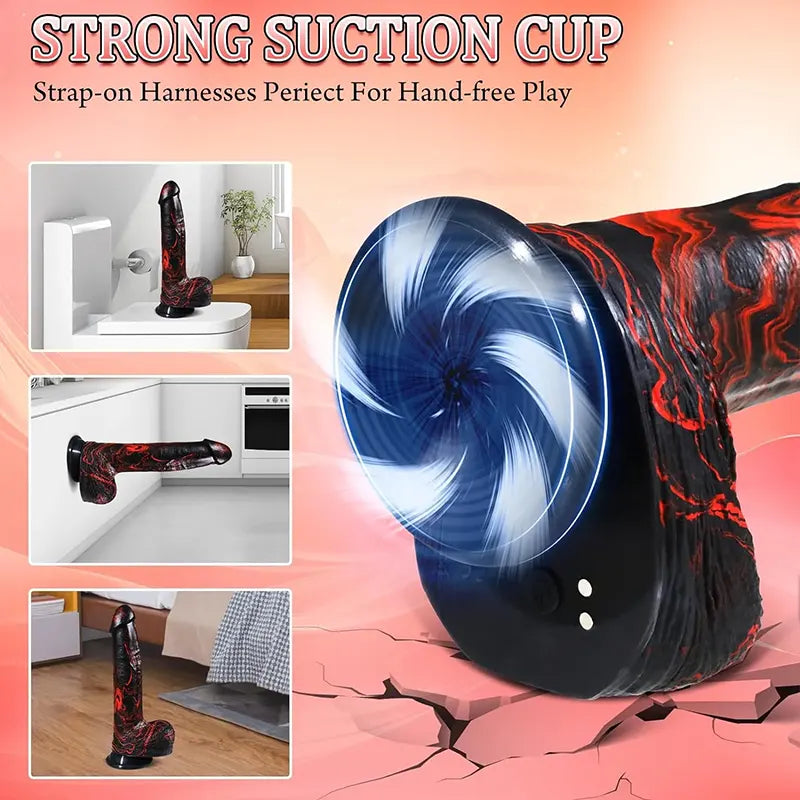 Molten Pleasure Thrusting Dildo Vibrator