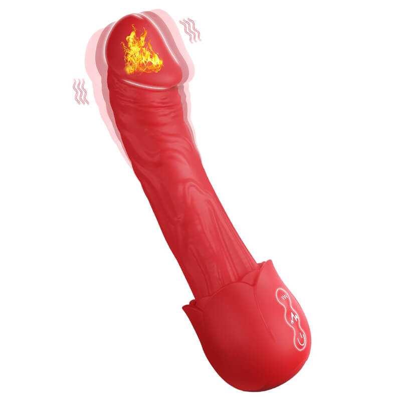 Rose_Base_Vibrating_Dildo