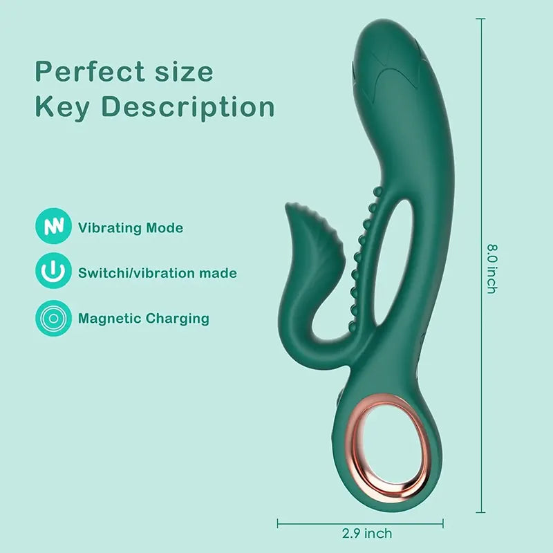 PureJoy Dual-Action G-Spot &amp; Clitoral Rabbit Vibrator