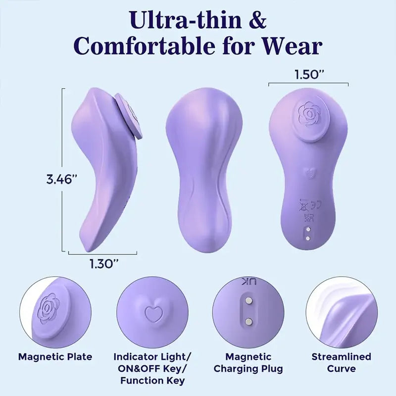 Magnetic Remote Control Clitoral Vibrator