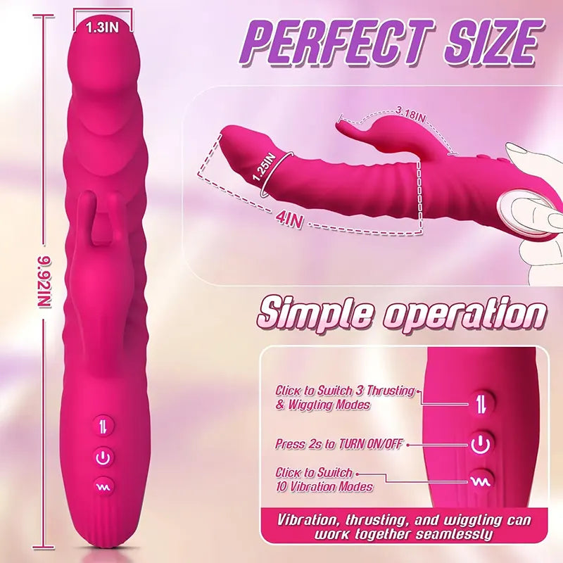 LuxeThrust 3-in-1 Rabbit Vibrator