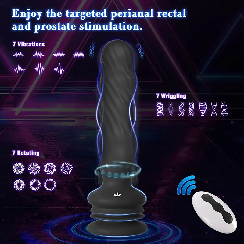 Triple Action Anal Pleasure Toy