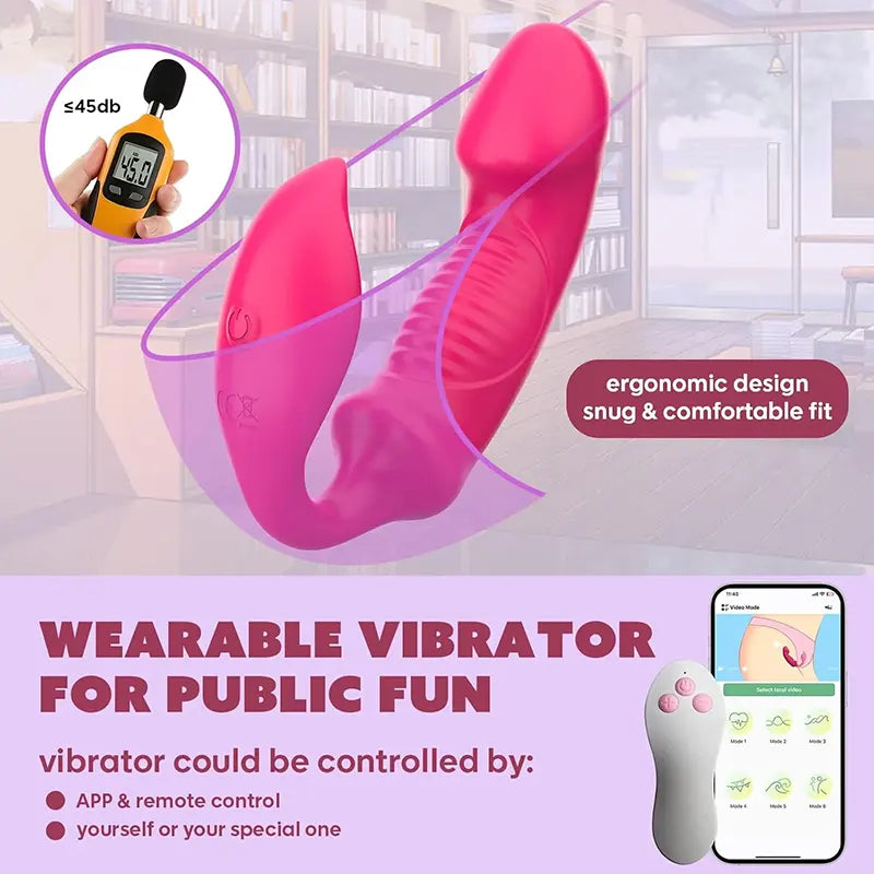 Double Stimulation Wearable Panty Vibrator