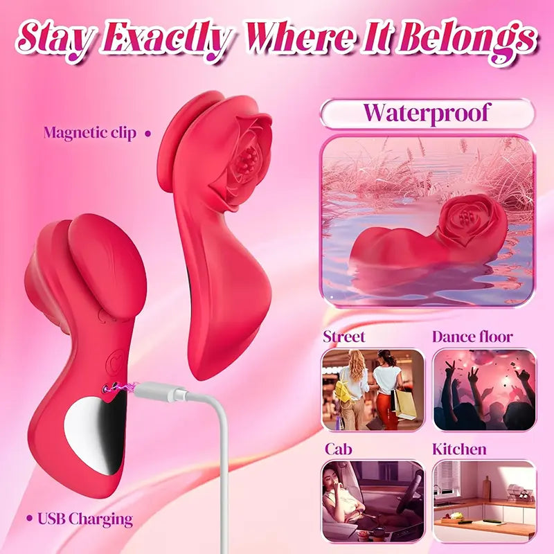 Rose Panty Vibrator - Discreet Pleasure On-the-Go