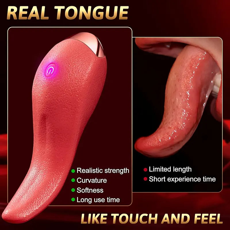 10 Patterns Tongue Vibrator for Women