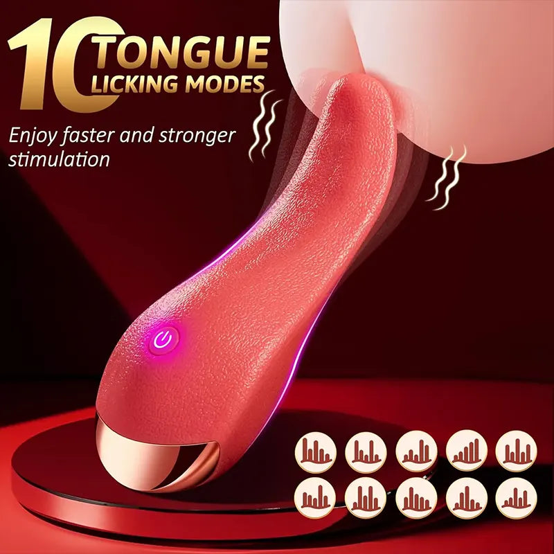 10 Patterns Tongue Vibrator for Women