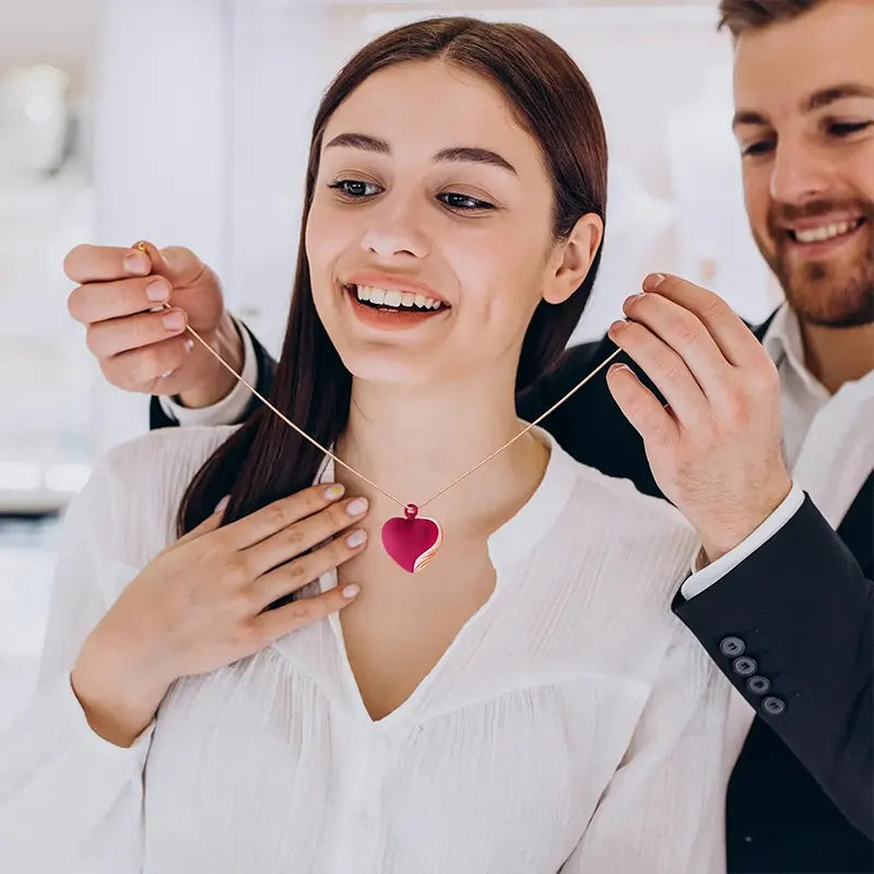 Pulse Beat Heart Necklace Massager