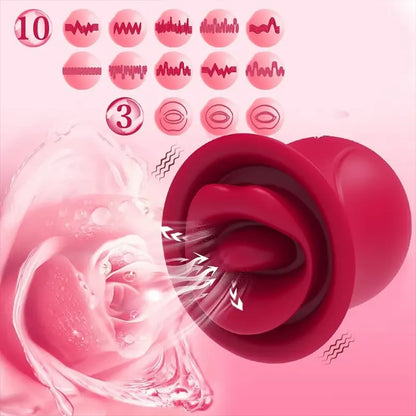 Clitoral Tongue Rose Vibrator