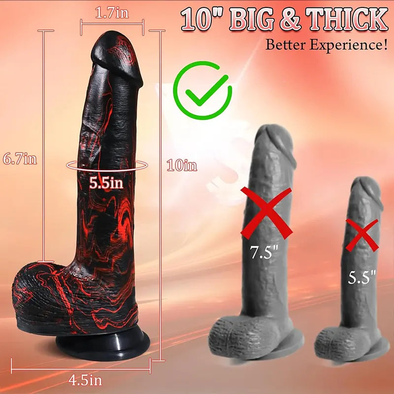 Molten Pleasure Thrusting Dildo Vibrator