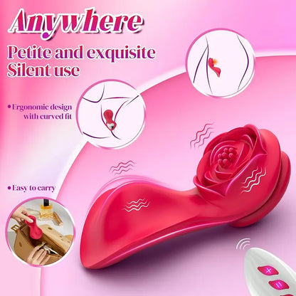 Rose Panty Vibrator - Discreet Pleasure On-the-Go