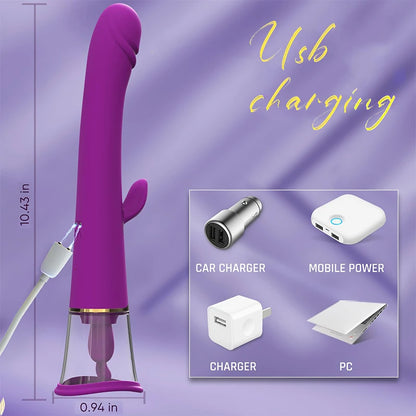 Female Sucking G-spot Rabbit Vibrator