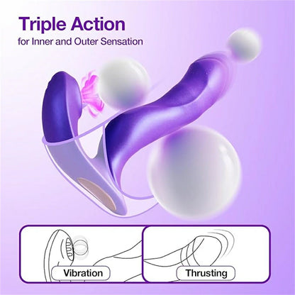 2-in-1 Wearable Thrusting Vibrator