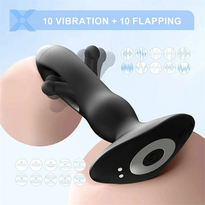 Remote Control Flapping Prostate Massager