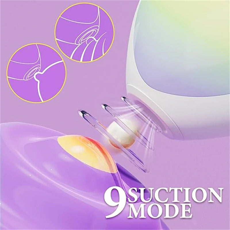 Heart-Shaped Intimate Suction Vibrator