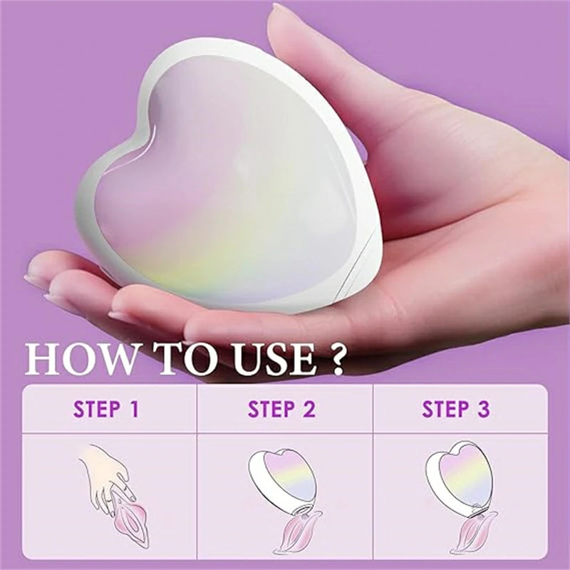 Heart-Shaped Intimate Suction Vibrator