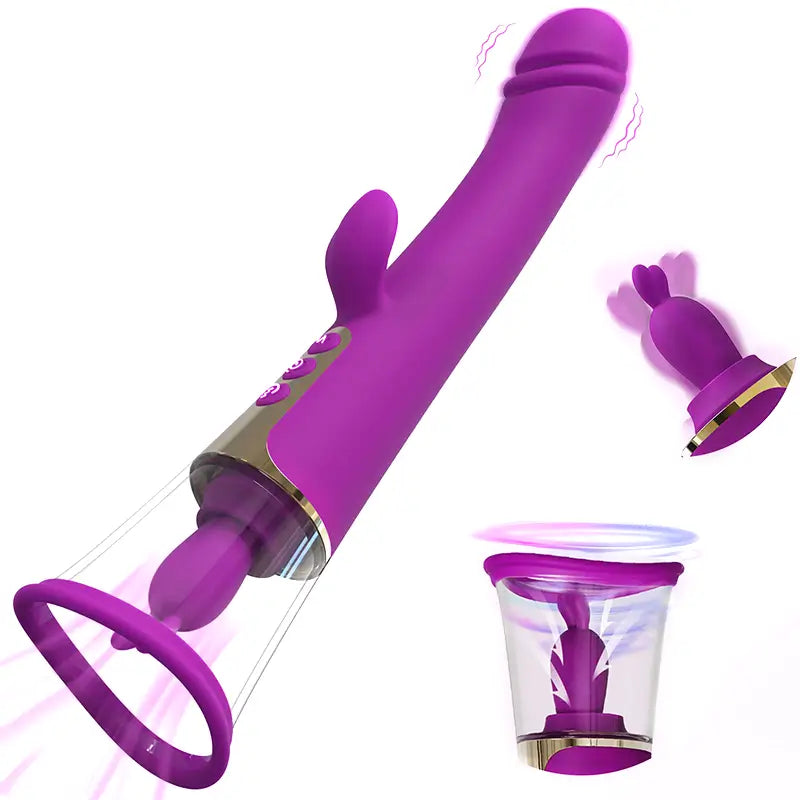 Female Sucking G-spot Rabbit Vibrator