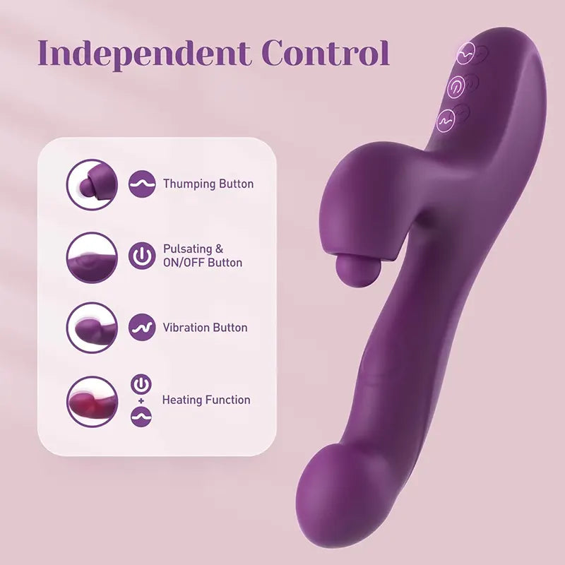 Triple-Action G-Spot &amp; Clitoral Rabbit Vibrator