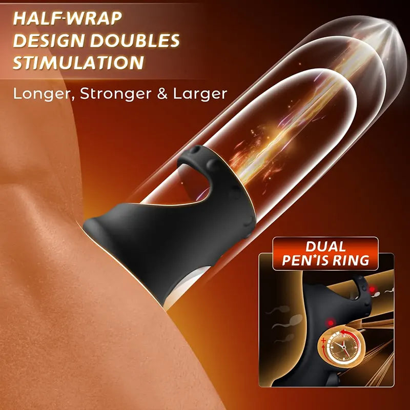 Dual-Action Prostate Vibrating Cock Ring