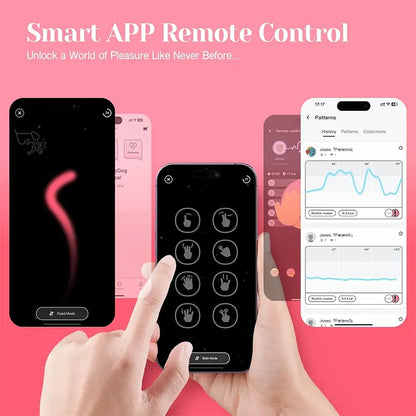 Lipstick-Style Mini Vibrator with App Control