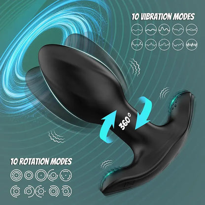 SpinVibe 10-Mode Vibrating &amp; Rotating Anal Plug