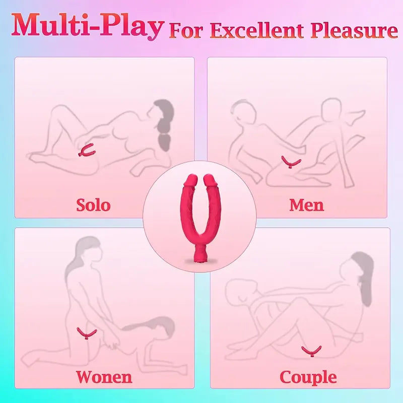 Dual Head Vibrating G-Spot Clitoral Dildo